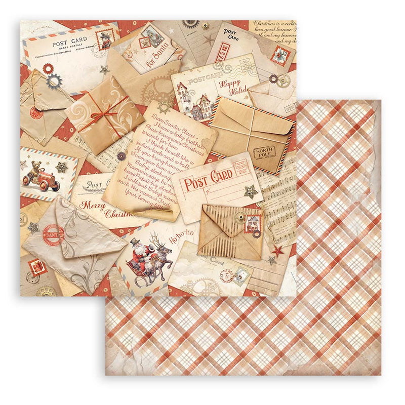 Papel Scrap a Doble Cara Gear Up For Christmas Stamperia