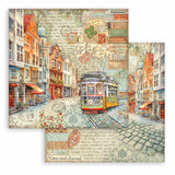 stamperia papel de scrapbooking tranvia art of travelling