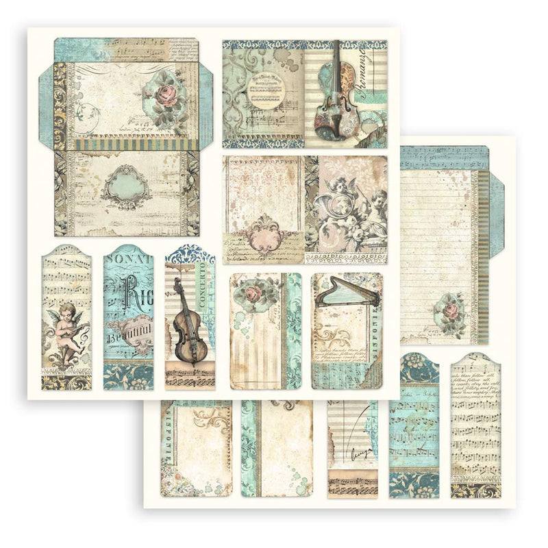 Bloc de Scrapbooking Doble Cara Music Stamperia