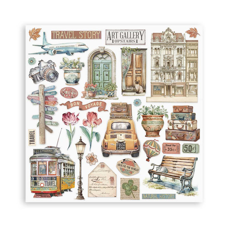 Bloc de Scrapbooking Una Cara Art of Travelling Stamperia