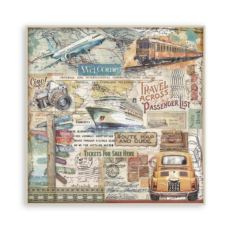 Bloc de Scrapbooking Una Cara Art of Travelling Stamperia