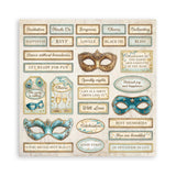 Bloc de Scrapbooking 22 Hojas Una Cara Masquerade Stamperia