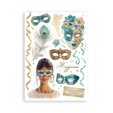 Washi Pad 8 Hojas A5 Masquerade Stamperia