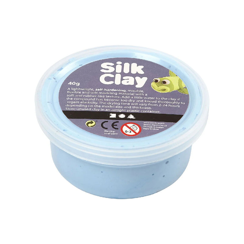 Pasta Silk Clay 40Gr Neon Blue Azul Neon