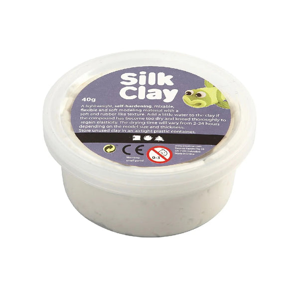 Pasta Silk Clay 40 Gr. White Blanco