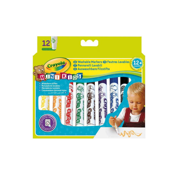 Set 12 Rotuladores Lavables MiniKids Crayola
