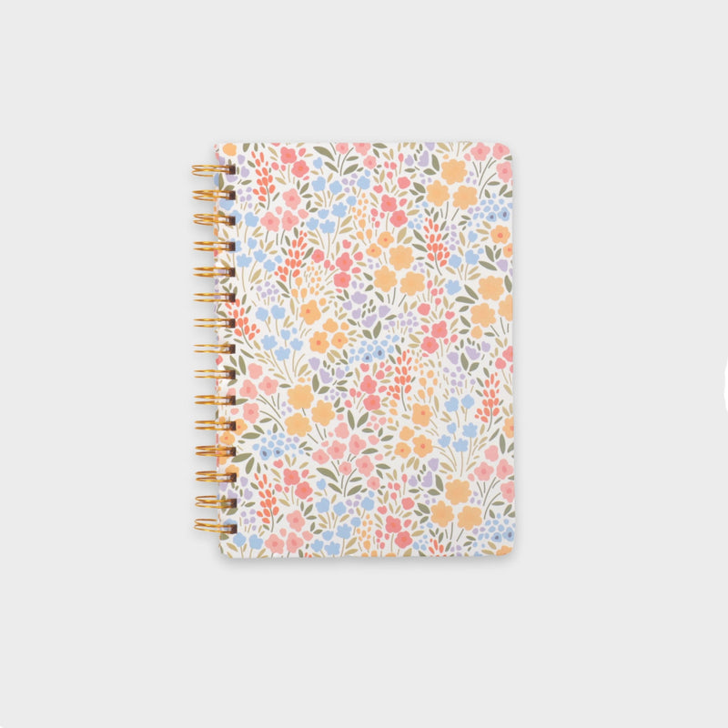 cuaderno de flores A5 cuadricula