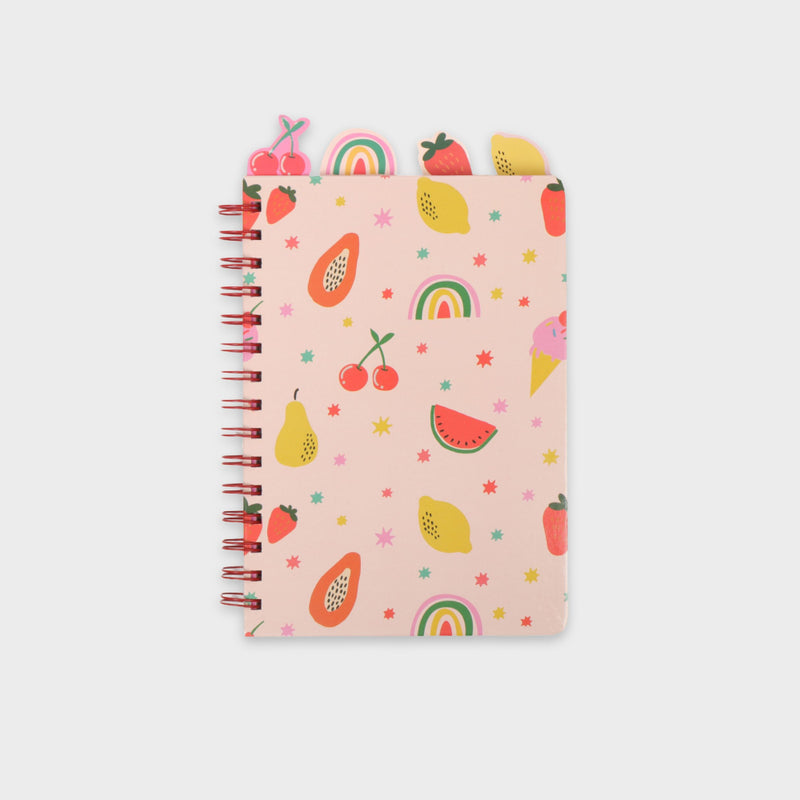 cuaderno de frutas tropicales layers of