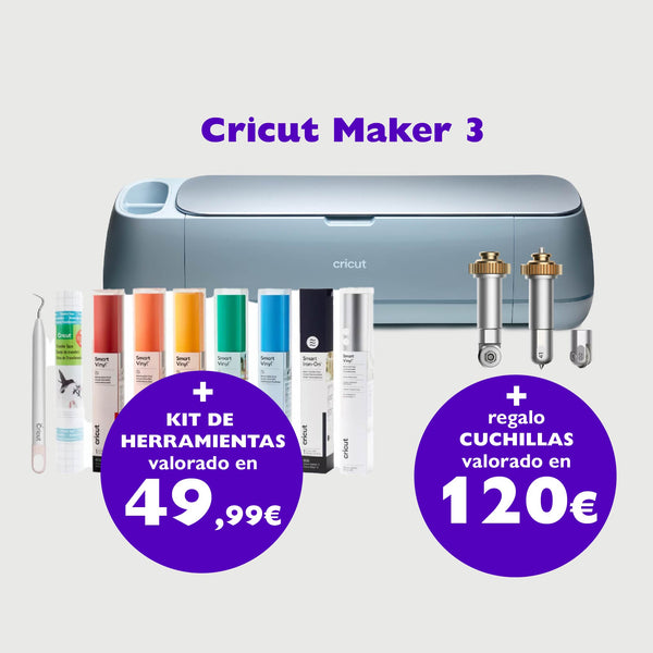 Cricut Maker 3 + Materiais Maker Bundle + Curso de presente