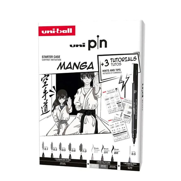 Starter Set Manga 8 Bolígrafos Uni Pin