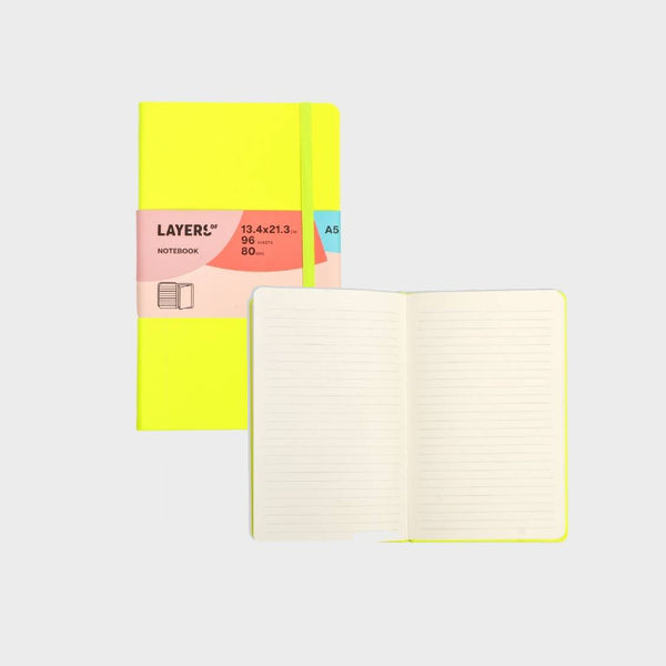 libreta a5 amarilla layers of