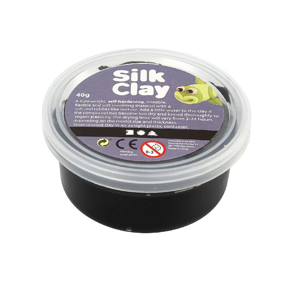 Pasta Silk Clay 40 Gr. Black Negro