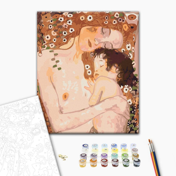 Pintar por Números Edades de la Mujer Klimt Brushme