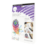 Set Colorear Dibujo Plumas Daler Rowney