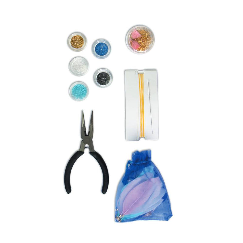 Kit Para Crear Joyas de Perlas Japonesas y Plumas (2)