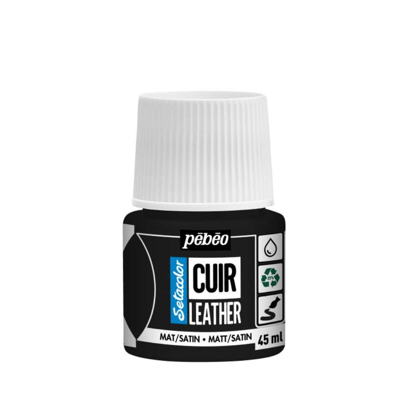 Pintura Acrílica Setacolor Piel 45ml Negro Extremo Pebeo