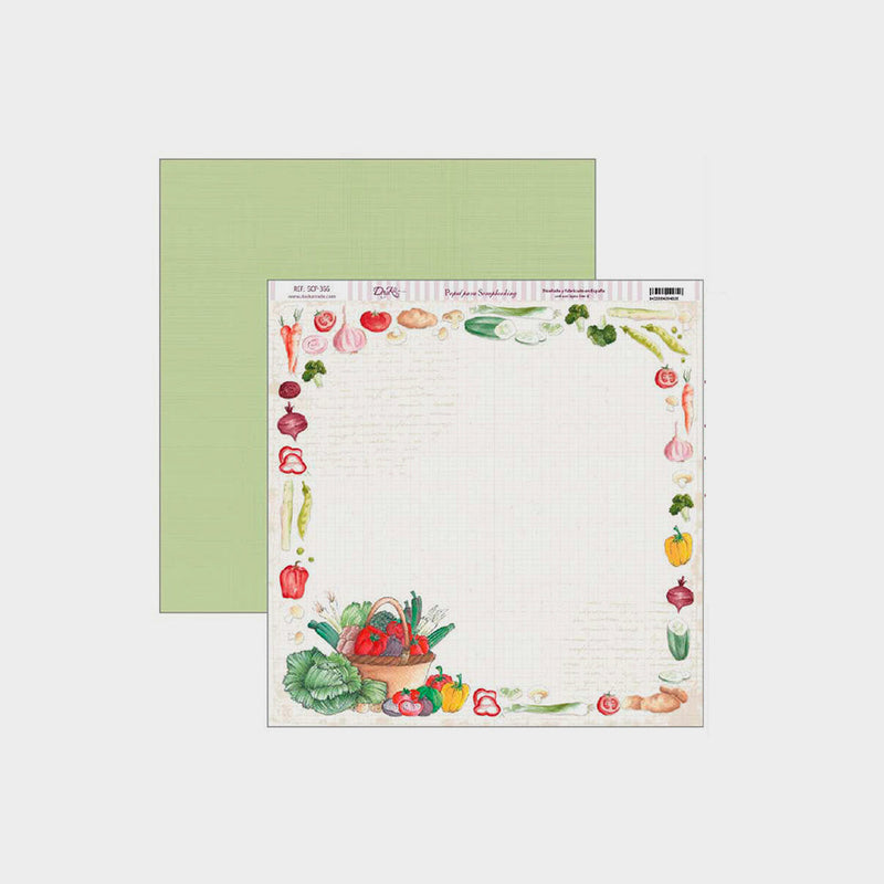 Kit 24 Papeles Scrap La Cocina Me Fascina 30x30cm Dayka (3)