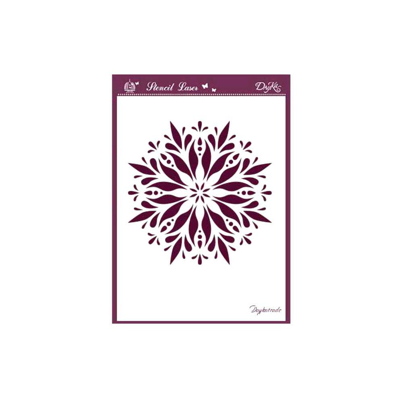 Plantilla Stencil A6 Mandala 1 Dayka