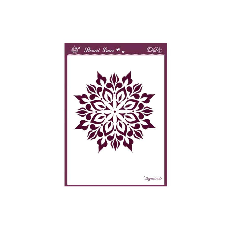 Plantilla Stencil A6 Mandala 2 Dayka