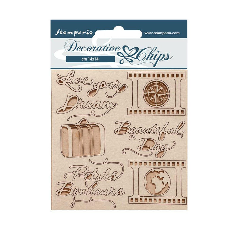 Decorative Chips 14x14 Vive tus Sueños Creative Happiness  Oh La La Stamperia