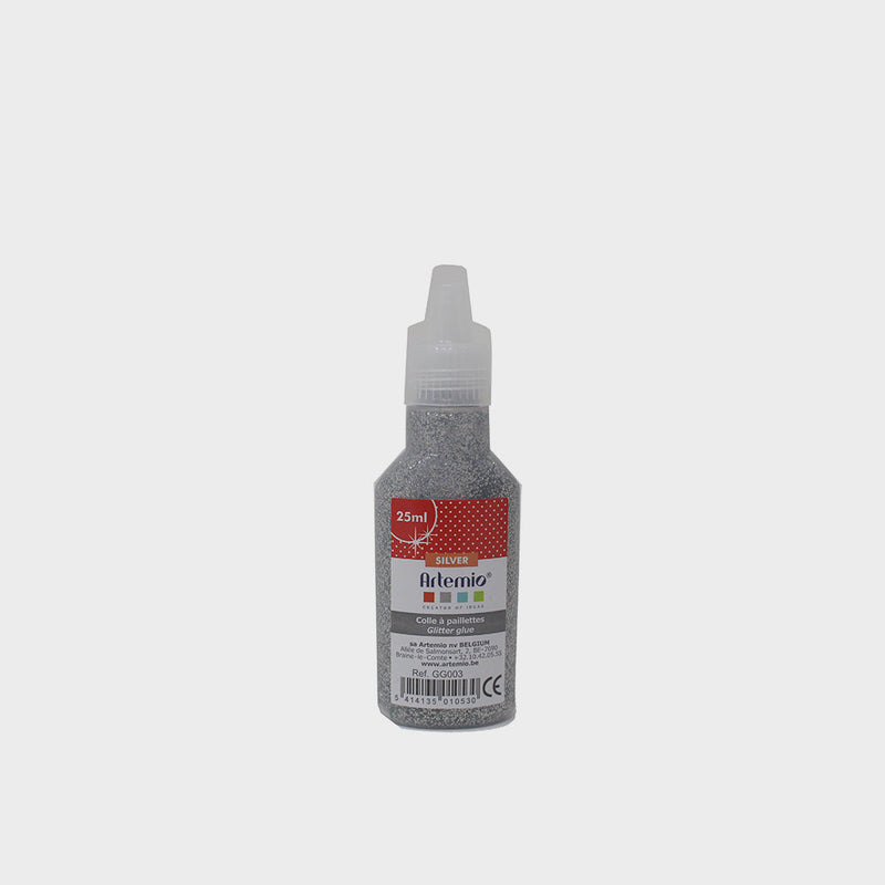 Pegamento Purpurina Plata 20ml Artemio