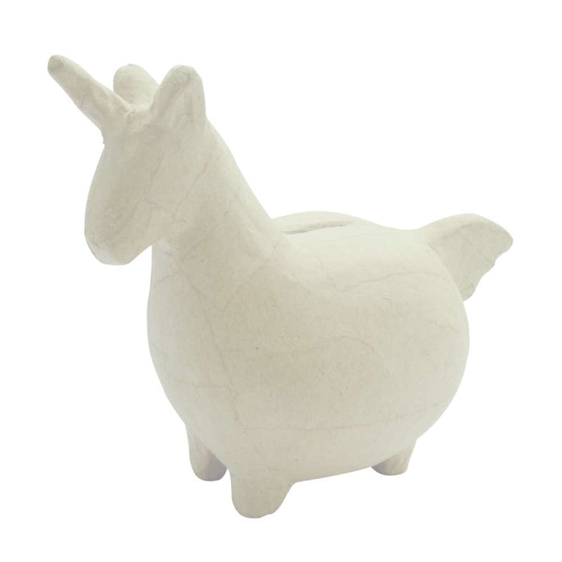 Hucha Unicornio Cartón Décopatch