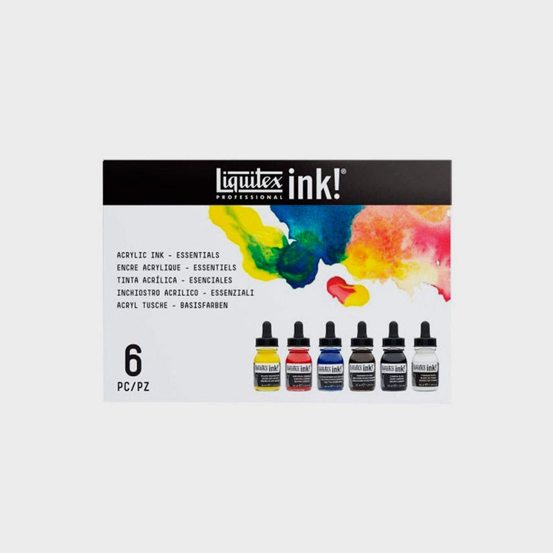 Set Tinta Acrílica Basics 6 tubos 30ml Liquitex (1)