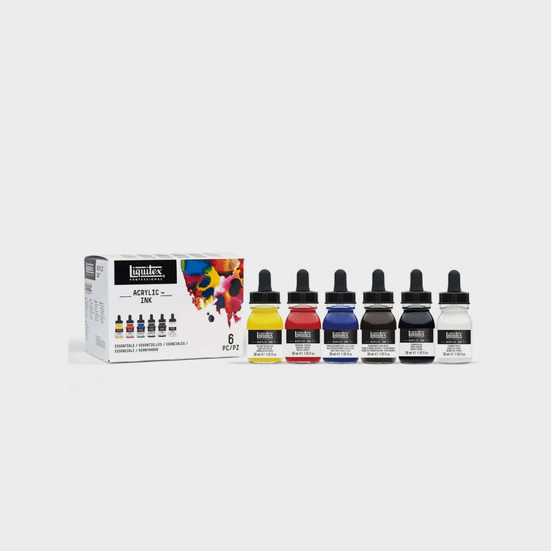 Set Tinta Acrílica Basics 6 tubos 30ml Liquitex