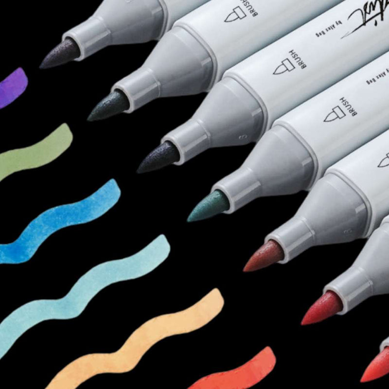 Rotuladores ALEX BOG Professional Artist Markers, Estuche x160 Colores