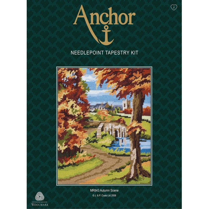 Kit Bordado Petit Point Autumn Scene Anchor (1)