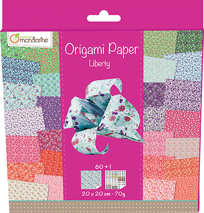 Set Papeles Origami 'Liberty' Avenue Mandarine