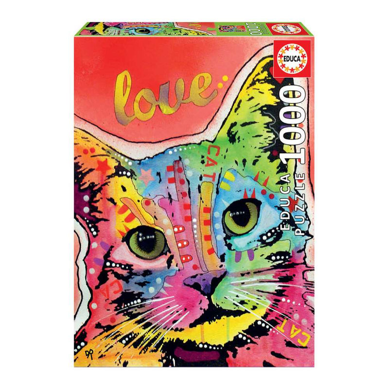 Puzzle 1000 Tilt Cat Love Dean Russo Educa