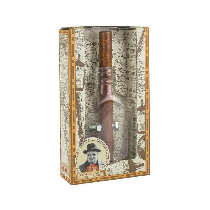 Puzzle Churchill Cigarro y Whiskey Bottle Professor Puzzle