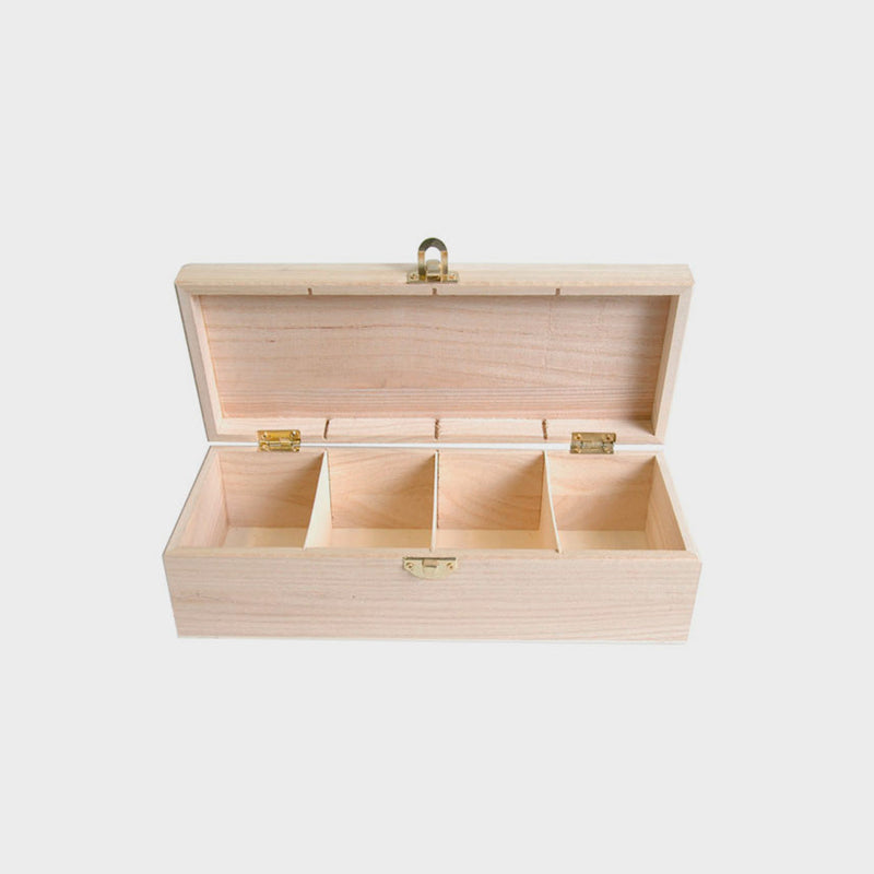 Caja para Té de Madera 8x27x10,5cm Artemio