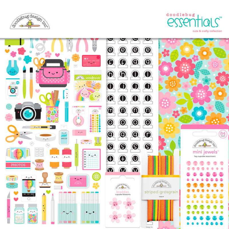 Set Adornos Scrap Cute & Crafty Craftlines