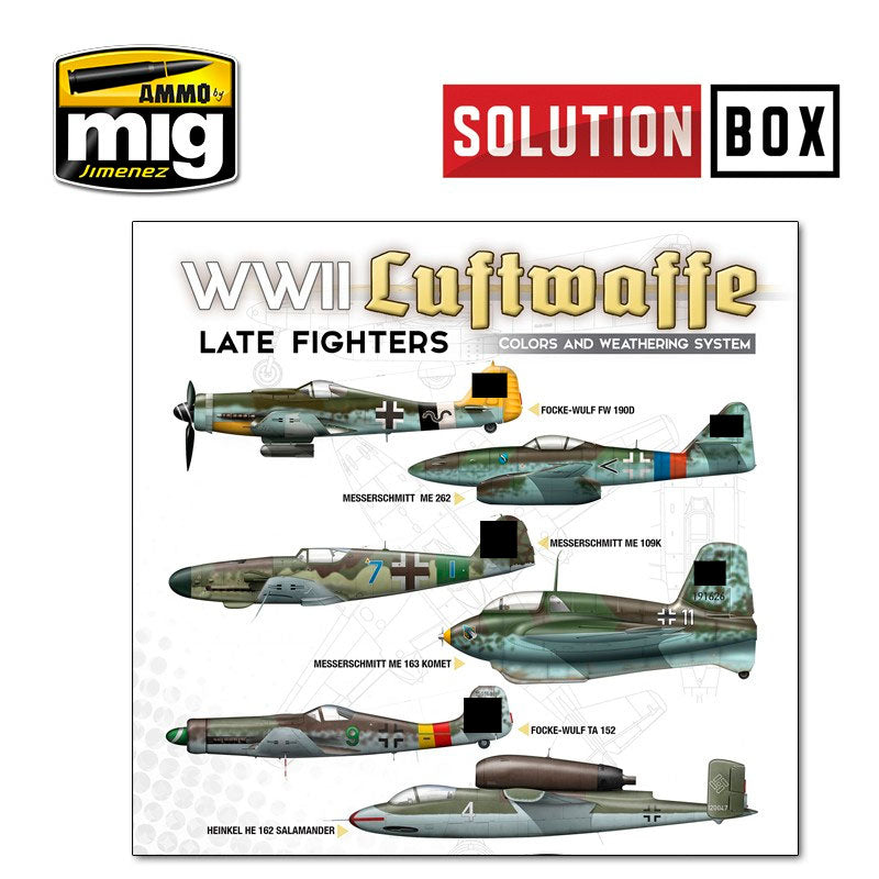 Kit para Pintar Maquetas Luftwaffe Late Fighter Ammo (3)