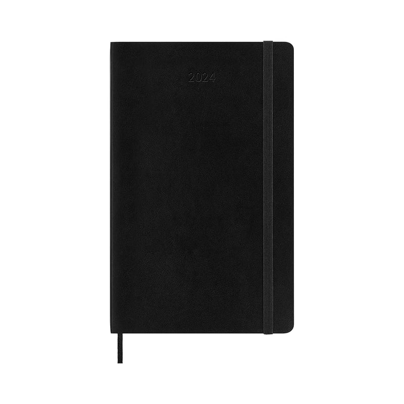 Agenda Moleskine 2024 Diaria 13x21 Tapa Blanda Negro (1)