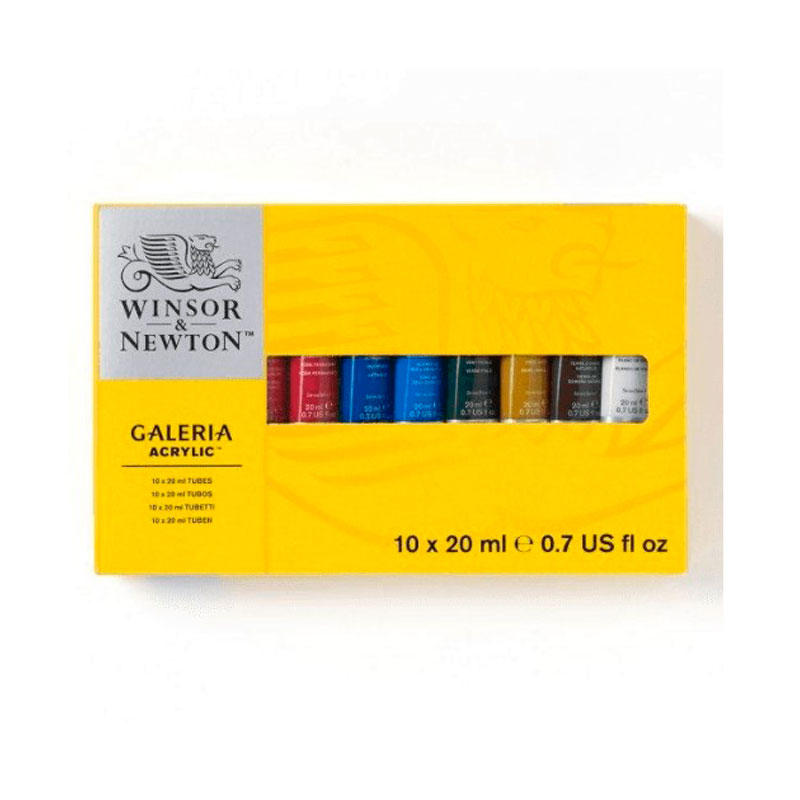 Set Acrílico 10 Tubos 20ml Winsor & Newton