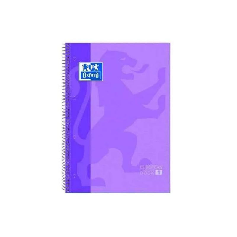 Cuaderno Europeanbook 1 Tapa Extradura A4 Malva Oxford