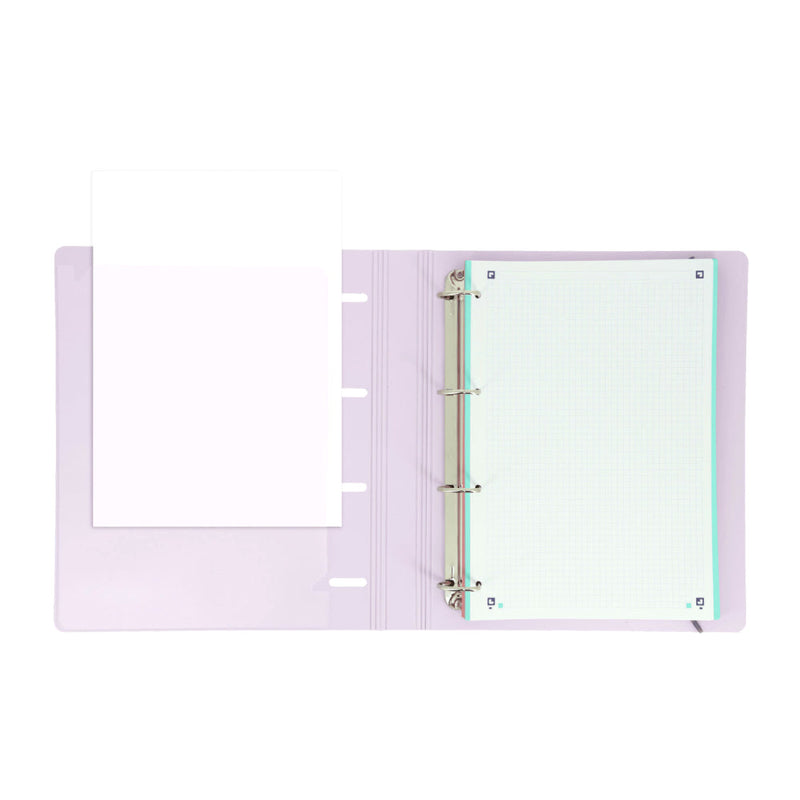 Archivador Europeanbinder Live&go A4 con Recambio Malva Pastel Oxford (1)