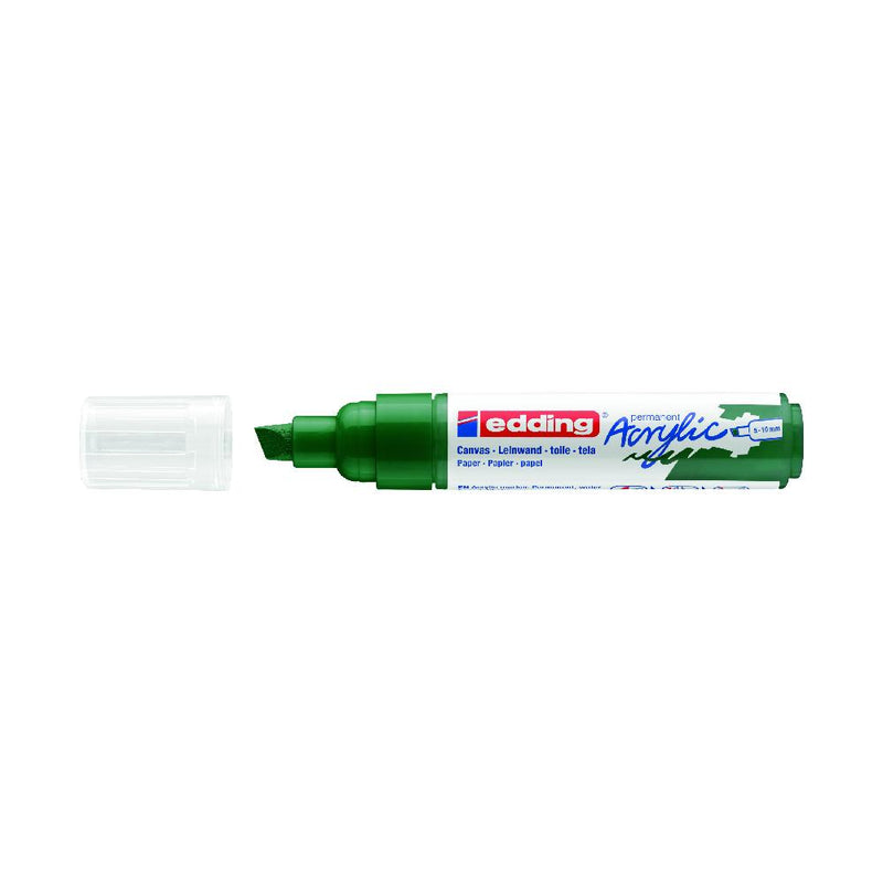 Rotulador Permanente de Pintura Acrílica 5-10mm Verde Musgo Edding