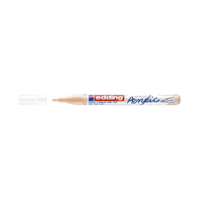 Rotulador Permanente Pintura Acrílica de 1-2mm Beige Cálido Edding