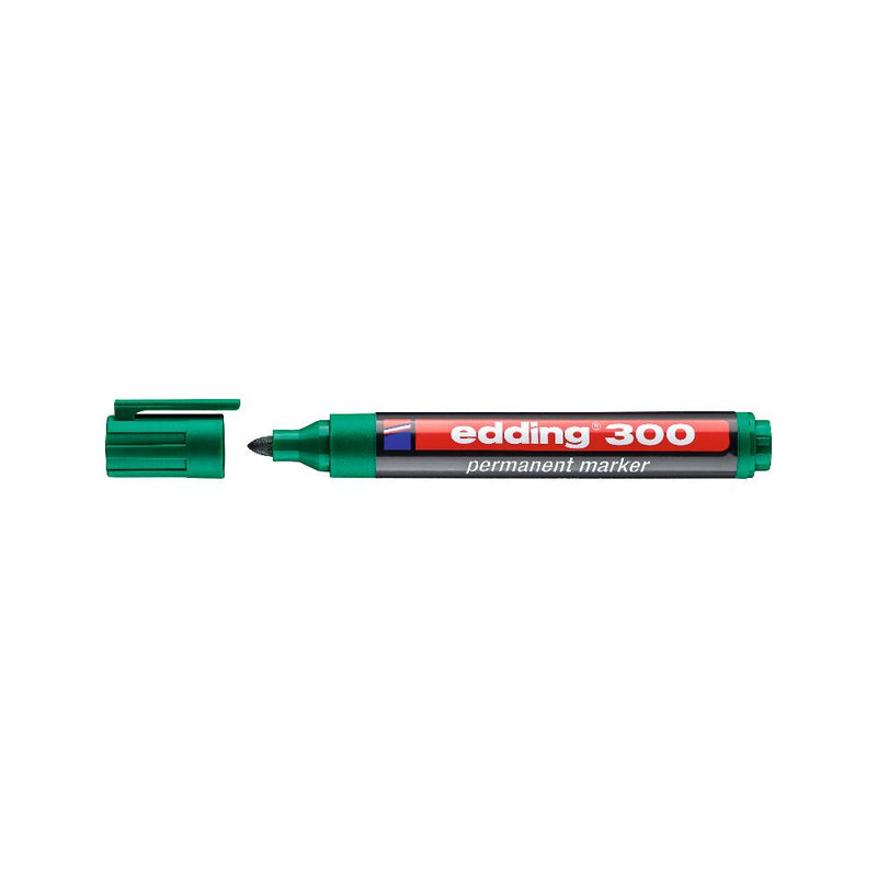 Rotulador Permanente 300 Verde Edding