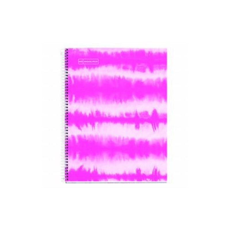 Cuaderno Notebook 4 A5 120 Hojas de Tie-Dye Rosa Neón Apli